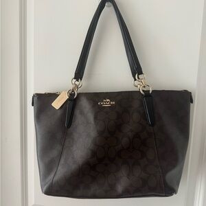 Coach Black and Brown Tote Bag